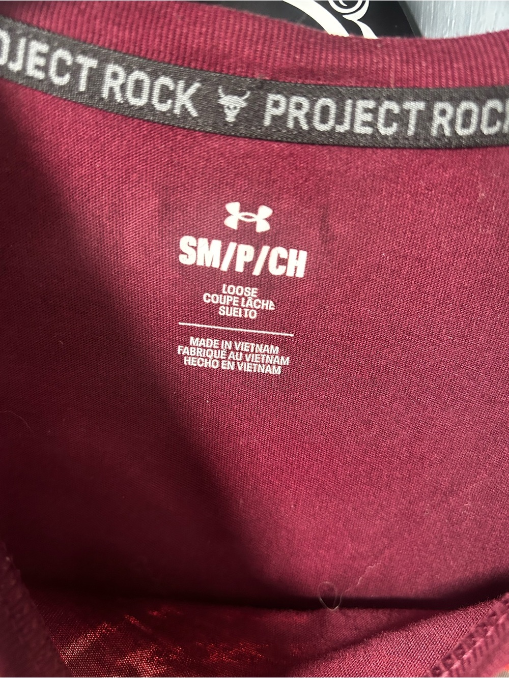 Under Armour Project Rock Hardest Worker Tee Shirt - Loose Fit - Size Small - Picture 4 of 10